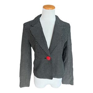 Womens Kate & Rosy Chic Polka Dot Polkadot Retro Pinup Girl Blazer Jacket - Sz S
